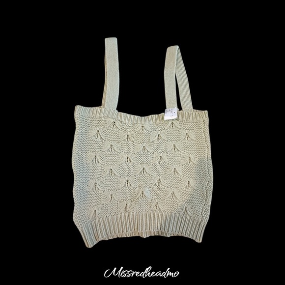 Light Green ASTR Summer Knit Tank Top - Picture 2 of 4